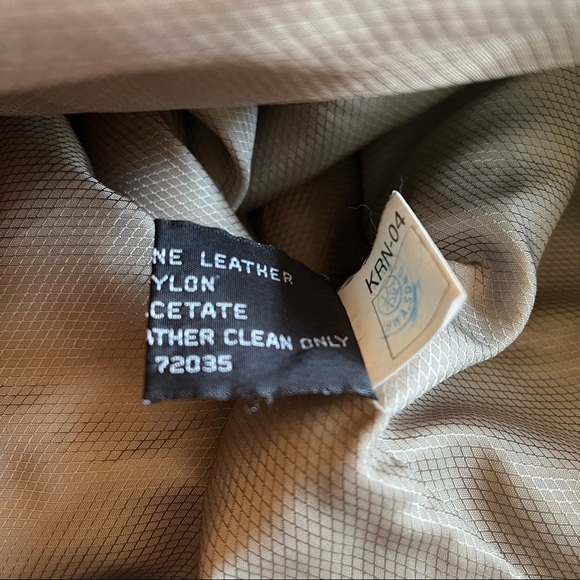 Vintage Adler Reptile Print Genuine Leather Olive Button Front Coat Size Medium - Picture 7 of 11